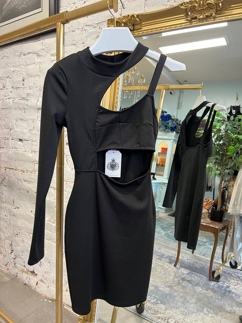 ONE SLEEVE MINI DRESS