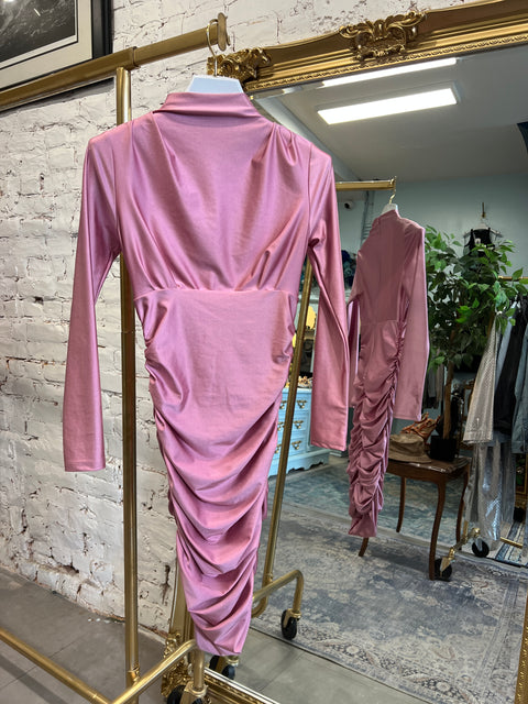 PINK LONG SLEEVE DRESS