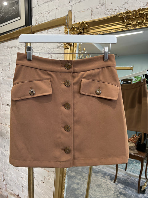 BUTTON UP MINI SKIRT