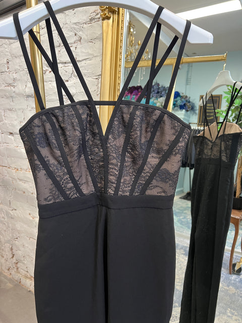 LACE CORSET JUMPSUIT