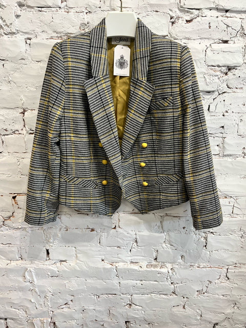 PLAID BLAZER