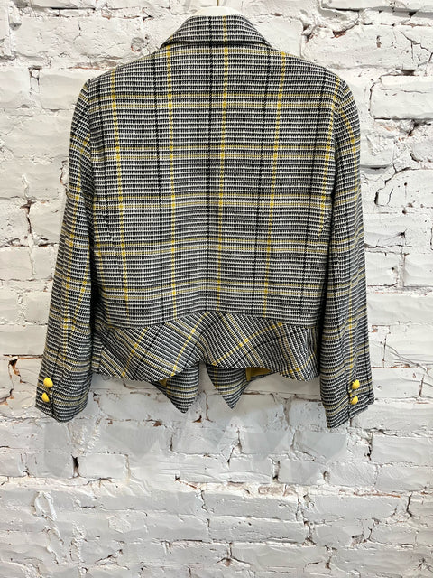 PLAID BLAZER