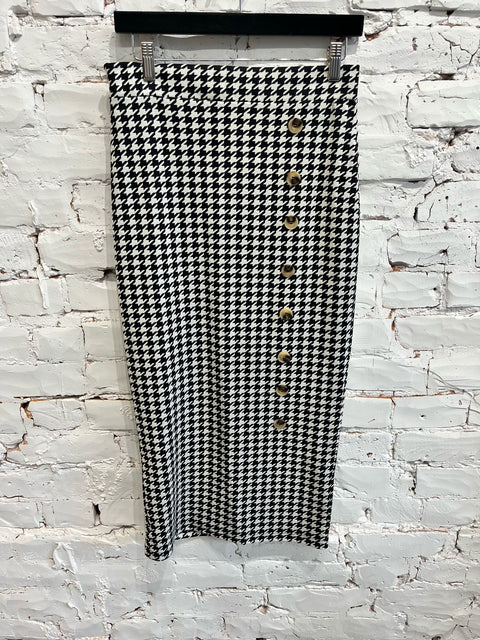 PLAID PENCIL SKIRT
