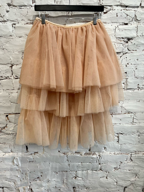 BEIGE TULLE SKIRT