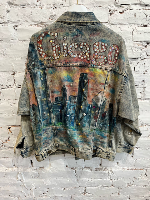 CHICAGO PAINTED DENIM JACKET